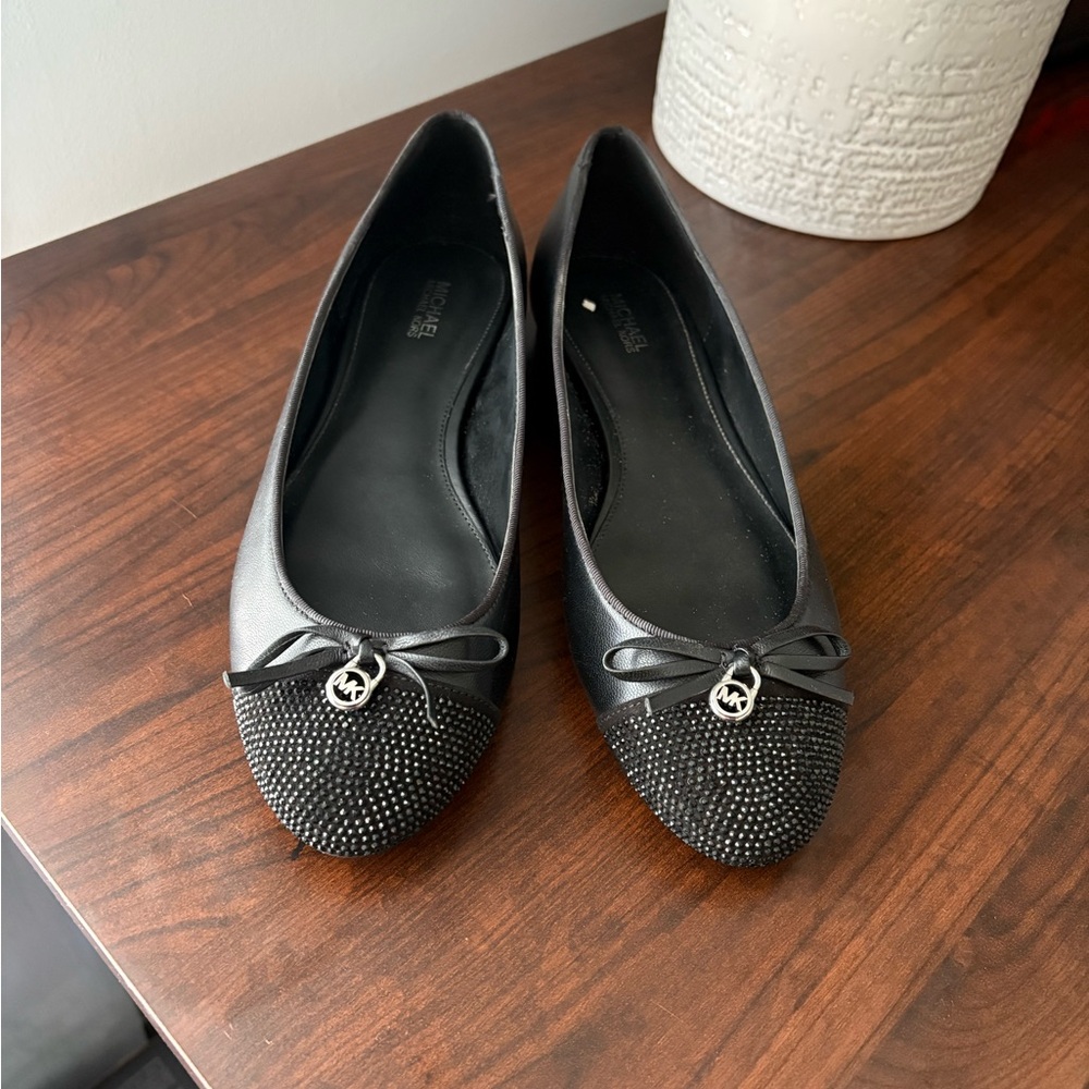 Michael Kors Black Ballet Flats